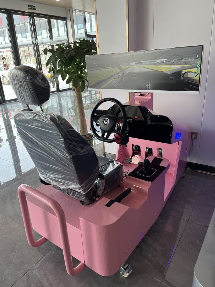 Large Driving School Vehicle Driving Simulator All-in-One Machine for Manual and Automatic Transmission Learning Training Steering Wheel and Others