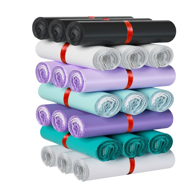 Wholesale New Material White Black Courier Bags 28*42 Colorful E-commerce Logistics Packaging Bags Clothing Waterproof Packing Bags