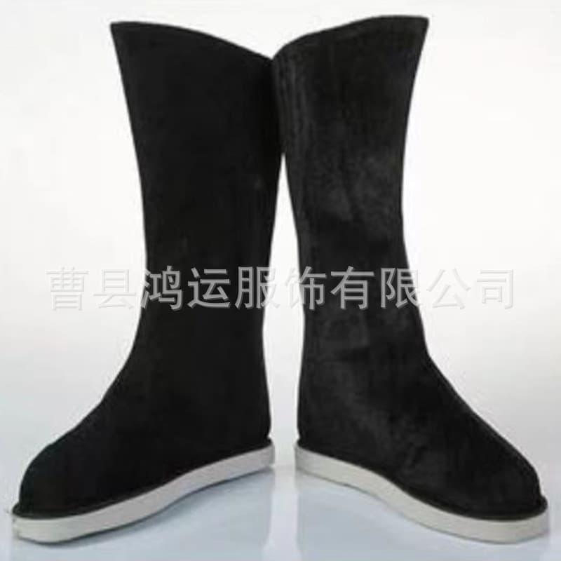 Ancient Costume Boots, Hanfu Unisex Wuxia Children's Cloth Shoes, Imperial Guard Stage Performance, Chinese Style Filming Hanfu Shoes, Cross-border