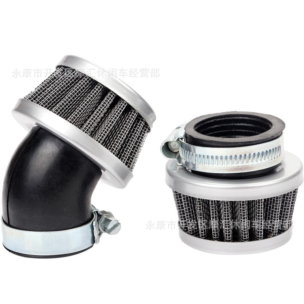 Off-road Motorcycle ATV Quad Beach Car Accessories 35mm Straight Bent Head Iron Steel Air Filter Air Core