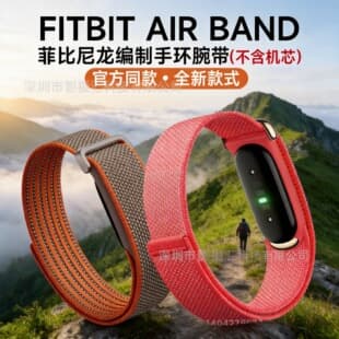 Google Fitbit Air Woven Nylon Loop Hook and Loop Strap Compatible with Fitbit Air Band