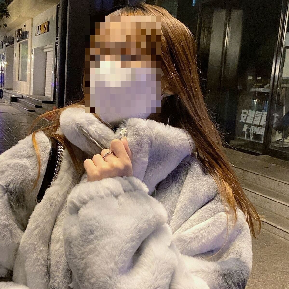 New Tie-Dye Lamb Wool Coat for Women, Winter Faux Mink Fur, Youthful Stand Collar Thickened Cotton Jacket Trendy