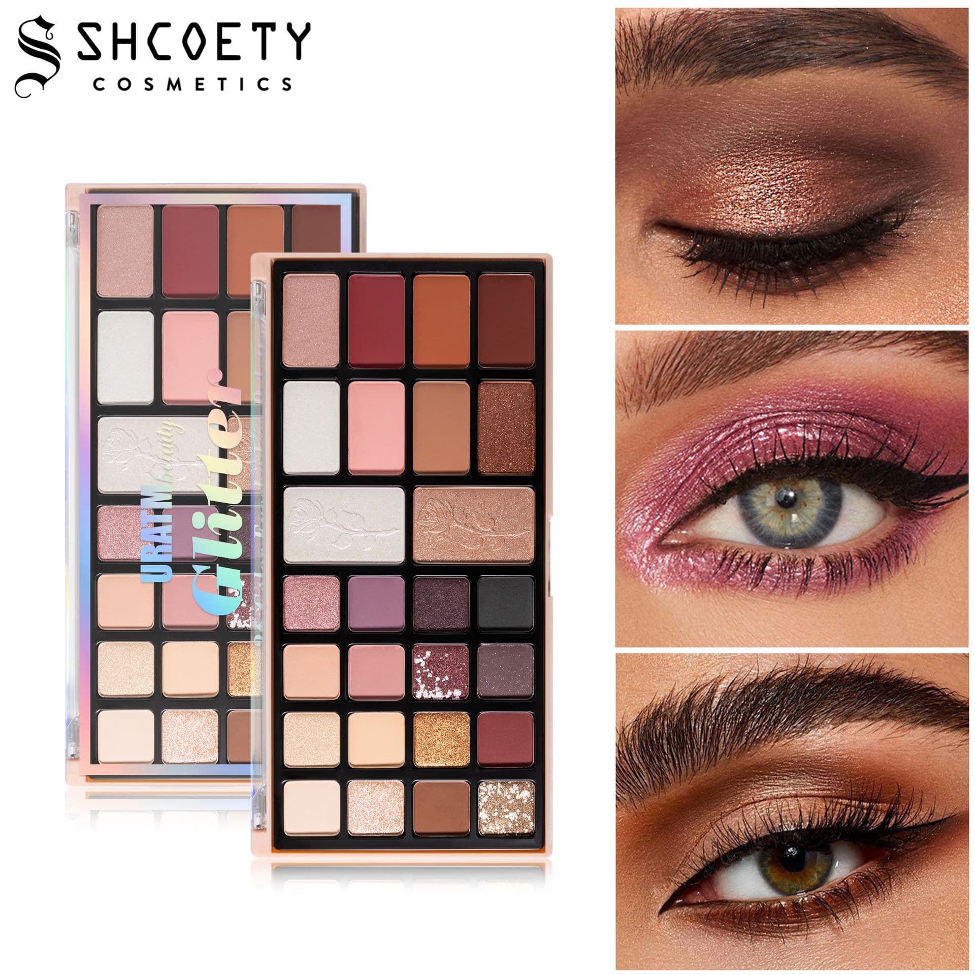 URATM Cross-Border Multi-Function All-in-One Makeup Palette Matte Shimmer Eyeshadow Highlighter Contour Eyeshadow Palette Cosmetics