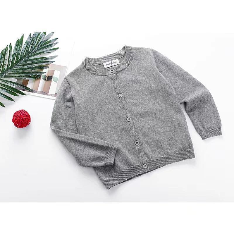 Girls' Air Conditioning Cardigan, Children's Sweater, Girls' Knit Cardigan, Cotton, Spring/Autumn