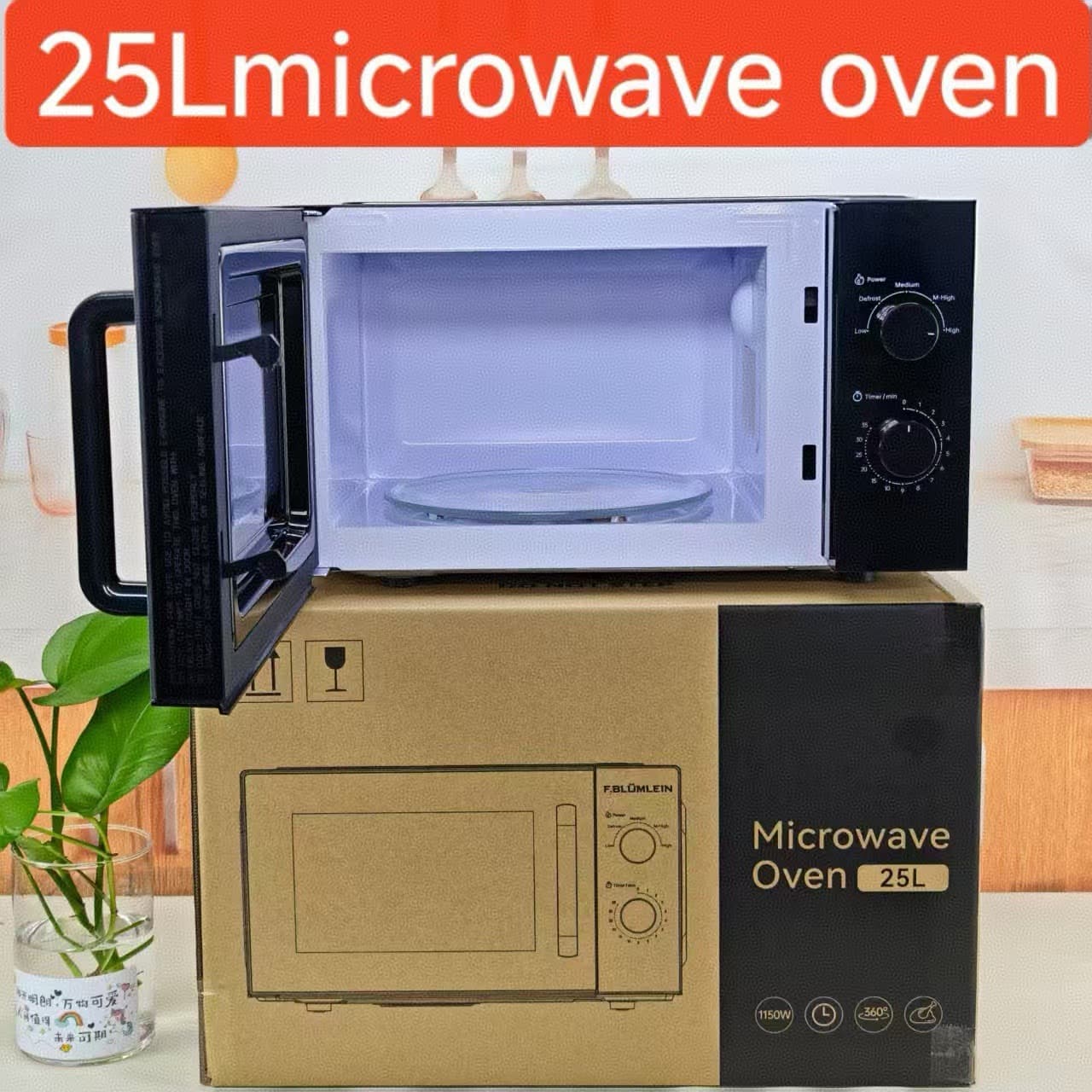 Cross-border European and American style household microwave oven turntable heating preset timed drop shipping Microwave/oven turntable type