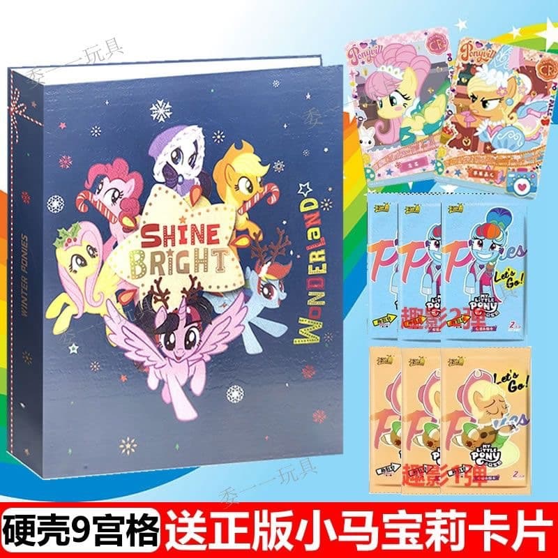 My Little Pony Card Album Collection Book Fun Shadow Pack 4 Collectible Card Storage Album Four-Pocket