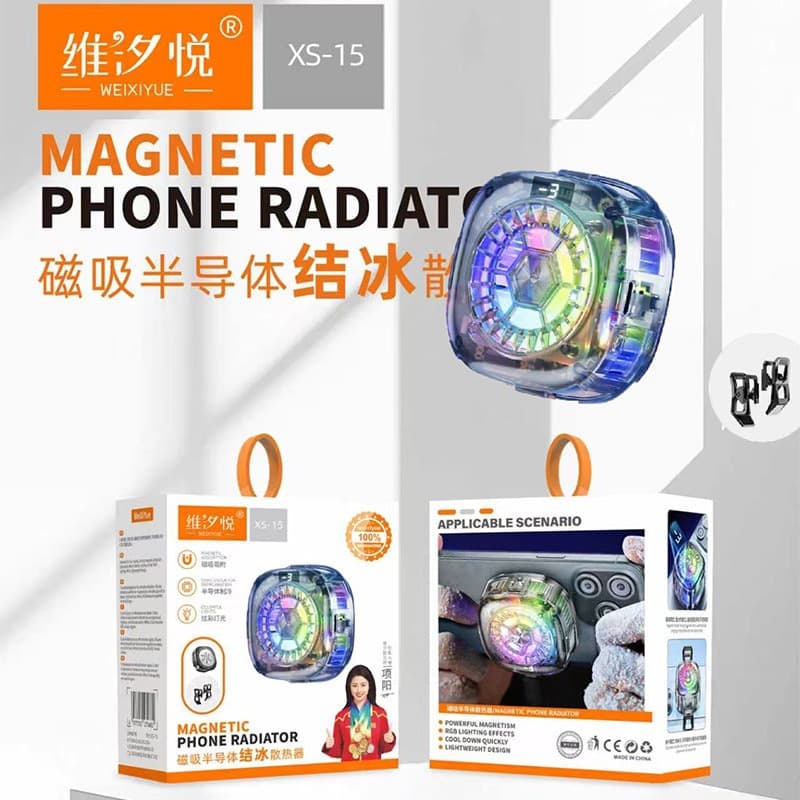 Mobile Phone Radiator Magnetic Semiconductor Ice-Cooling Radiator Xs-15 Suitable for Mobile Phone Live Streaming and Gaming