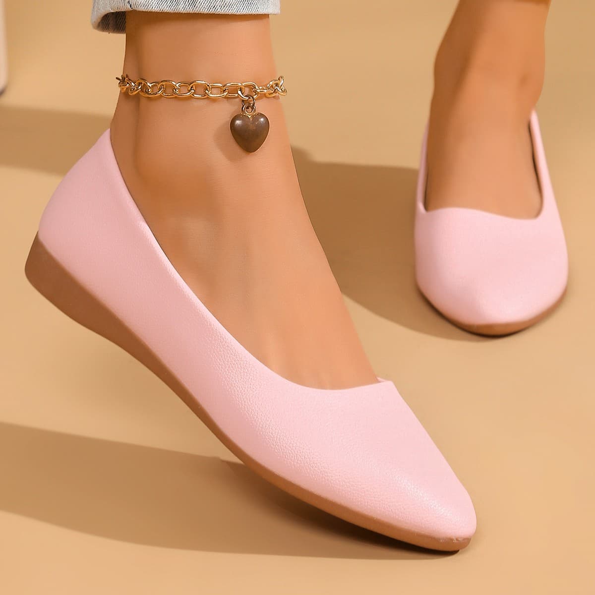 Lazy Women's Shoes 2025 Summer New Style Slip-On Flat Loafers, Large Size Cross-Border Work Shoes Wholesale Size 43