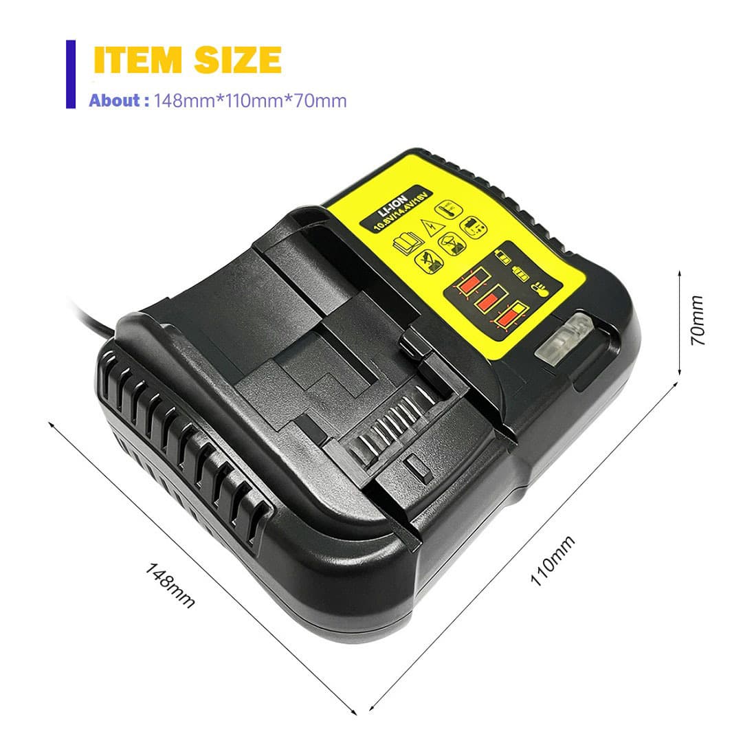 Compatible with Dewalt 20V Battery DCB200 DCB208 Power Tool Dewalt 20V Lithium Battery