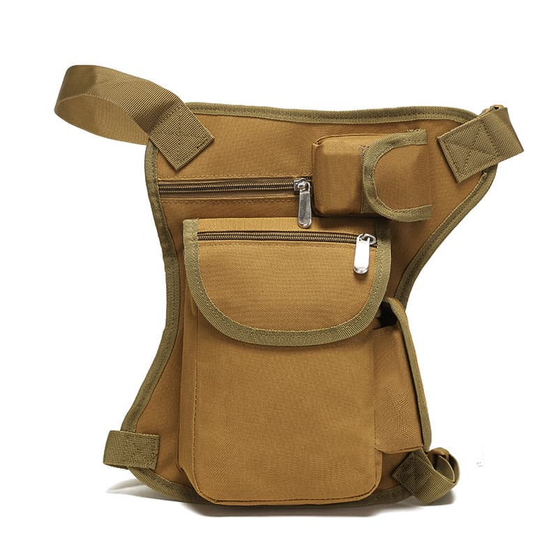 New Camouflage Tactical Leg Bag Outdoor Training Camping Small Waist Bag Mountain Biking Multifunctional Waterproof Waist Bag