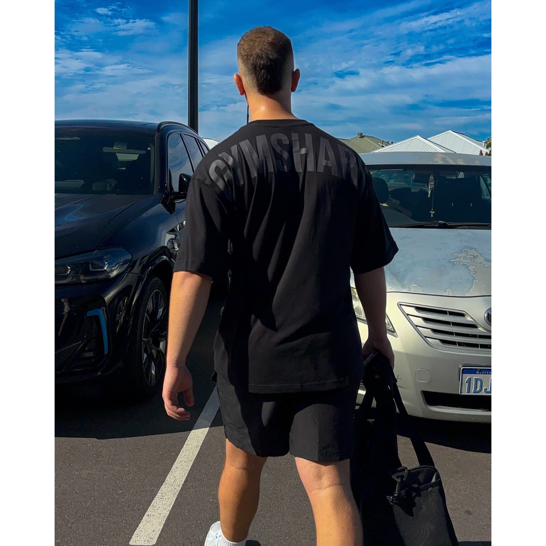 Gymshark x CBUM Chris Six-Time Champion Bodybuilding Loose Fit Heavyweight Crewneck T-Shirt