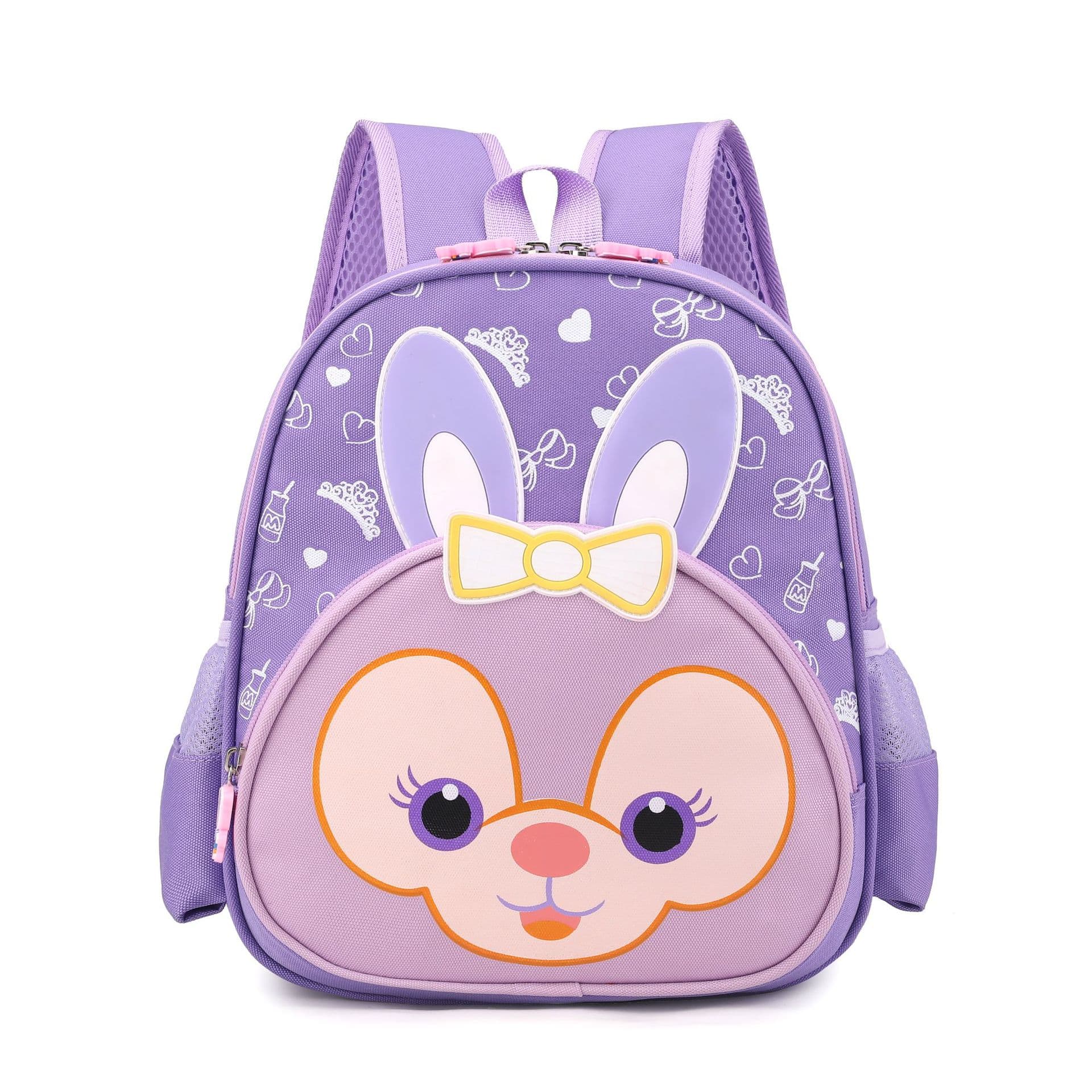 2025 New Lightweight Kids Backpack for Ages 5-9, Cute Cartoon Animal Ears Design for Boys and Girls, Kindergarten School Bag