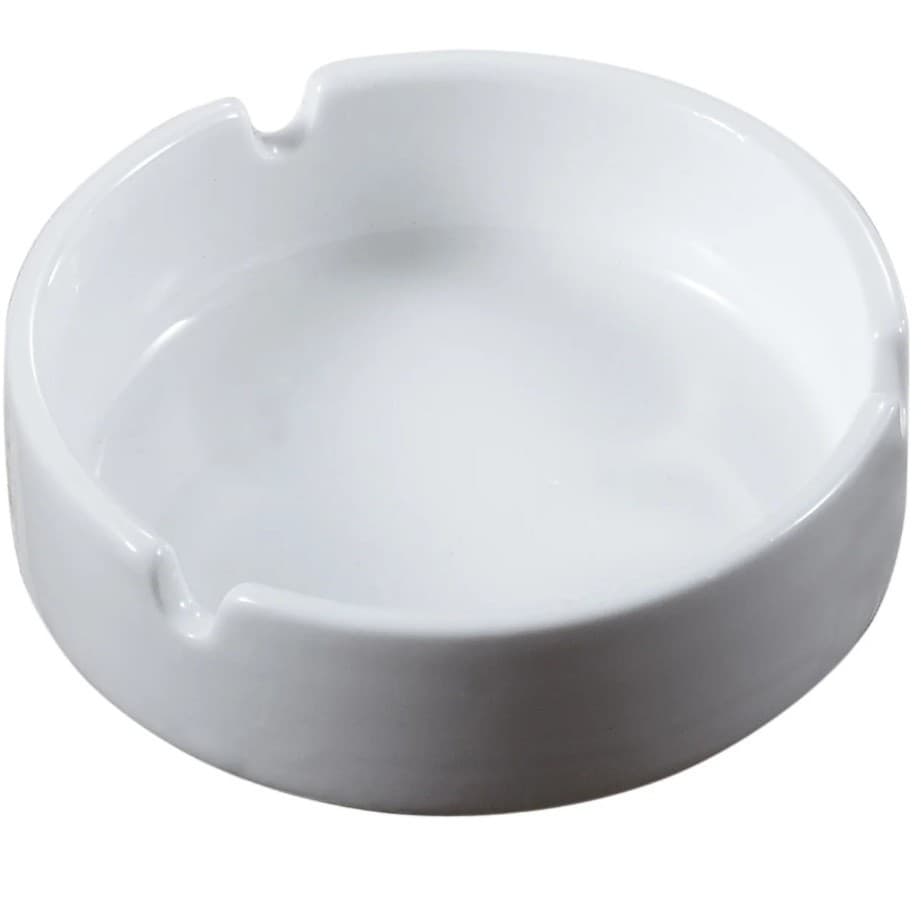 wholesale white ceramic ashtray for household daily use white porcelain ashtray wholesale