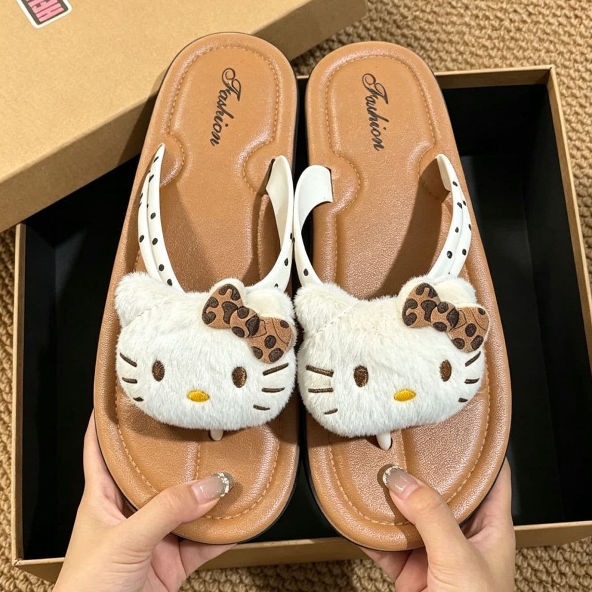 Cat Flip Flops for Women, Non-Slip Summer Outdoor Ins Flip Flops, 2026 Beach Fashion New Style Soft Sole Shoes