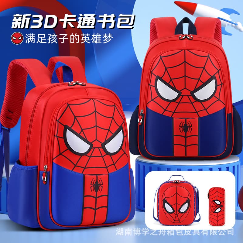 Cross-border Europe and America Elementary School Kindergarten Backpack Cartoon Cute Waterproof Children Amazon Lightweight School Bag In Stock