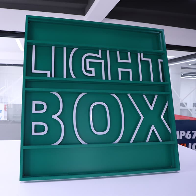 Manufacturer direct supply 3D acrylic glowing letters for storefront signs and custom shapes.