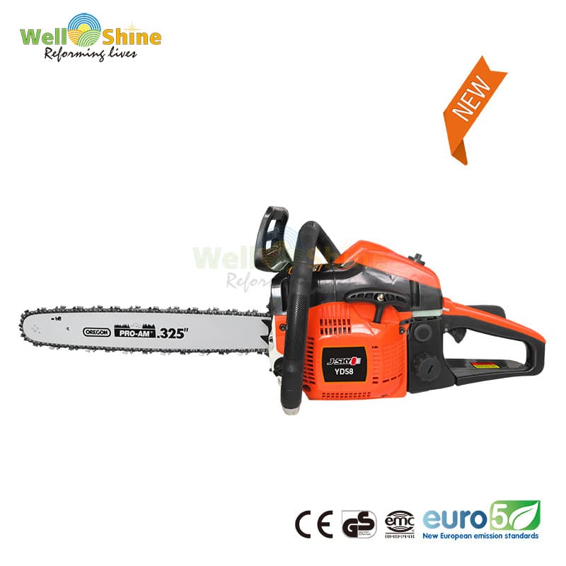 56.5Cc 2 Stroke Gasoline Chainsaw Power Engine Gasoline 56.5Cc Wood Cutter