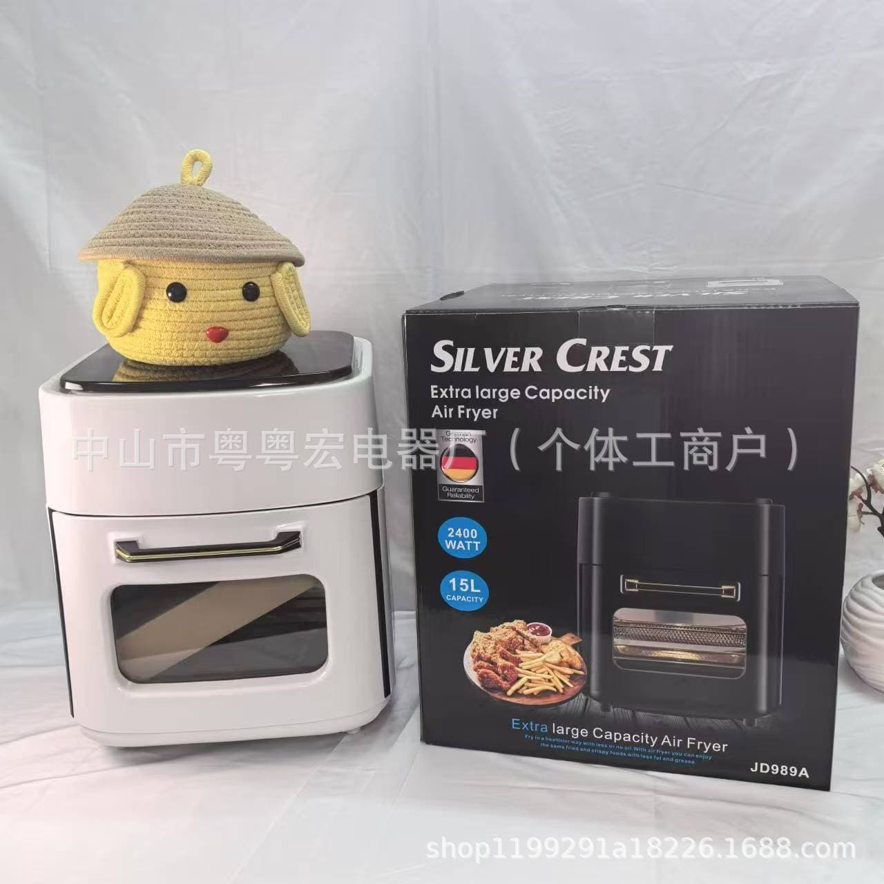15LAir fryer visual touch air fryer household intelligent fully automatic electric fryer French fries oven machine