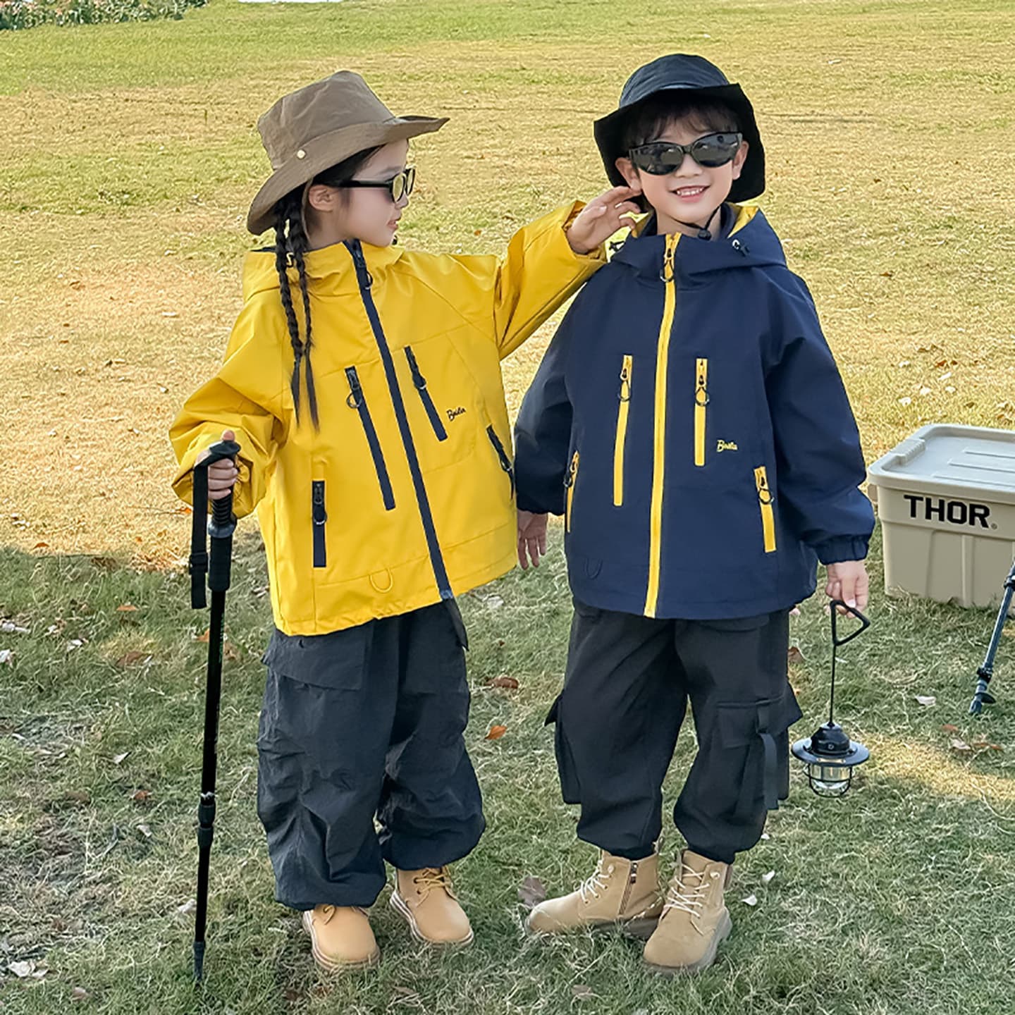Kids 2026 New Shell Jacket 3-in-1 Autumn Winter Outdoor Windproof Girls Triple-Proof Baby Clothes Fall