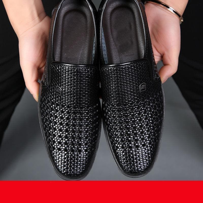 Genuine leather cowhide men's shoes hot sale special price leather shoes casual sandals soft sole breathable business leather sandals formal shoes