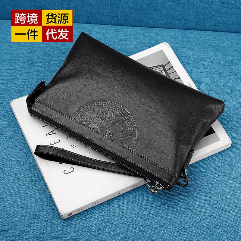 Kadi Kangaroo Men's Envelope Handbag Casual Large Capacity Handheld Clutch 1907-1 Cross-border Supply