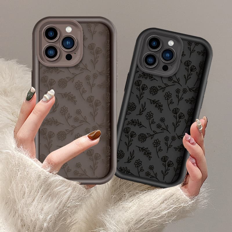 Cross-border Hot-selling Full-screen Small Floral Phone Case for Apple 13 Soft Case Shockproof Silicone Phone Protective Cover iPhone 17