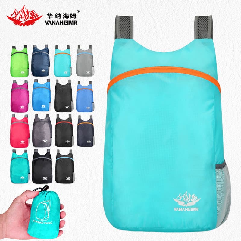 2025 Cross-border Hot Seller Outdoor Foldable Backpack Waterproof Ultra-light Portable Travel Bag Outdoor Foldable Pack Wholesale