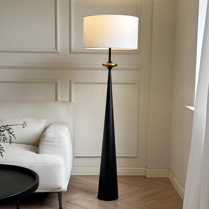 Wabi-sabi Style Floor Lamp, Zen-inspired New Chinese and Japanese Retro Designer Simple Art for Living Room, Homestay, and Bedroom Bedside