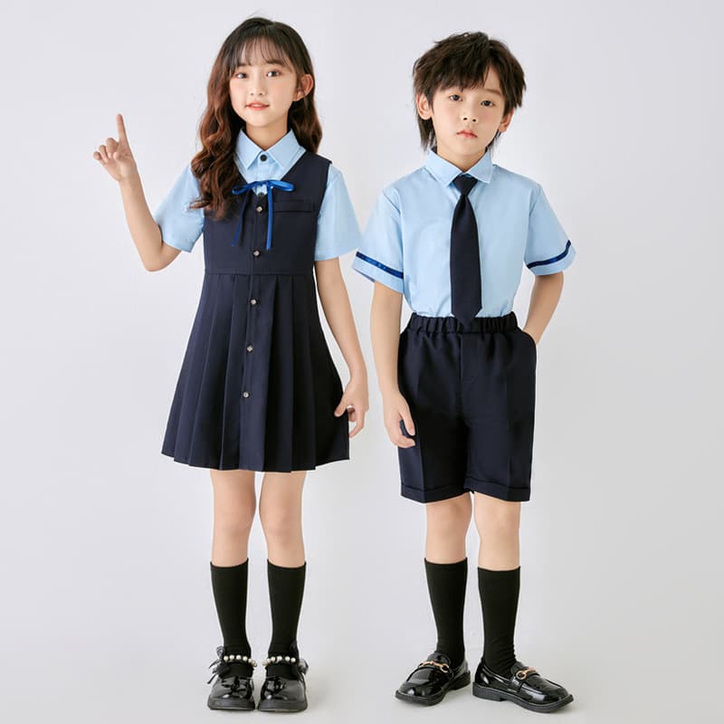 Kindergarten uniform class outfit graduation photo costume Children's Day choir performance summer elementary school student performance wear