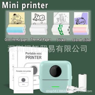 Portable Mini Thermal Printer Bluetooth Inkless Printing Pocket Student Wrong Question Label Photo Printer