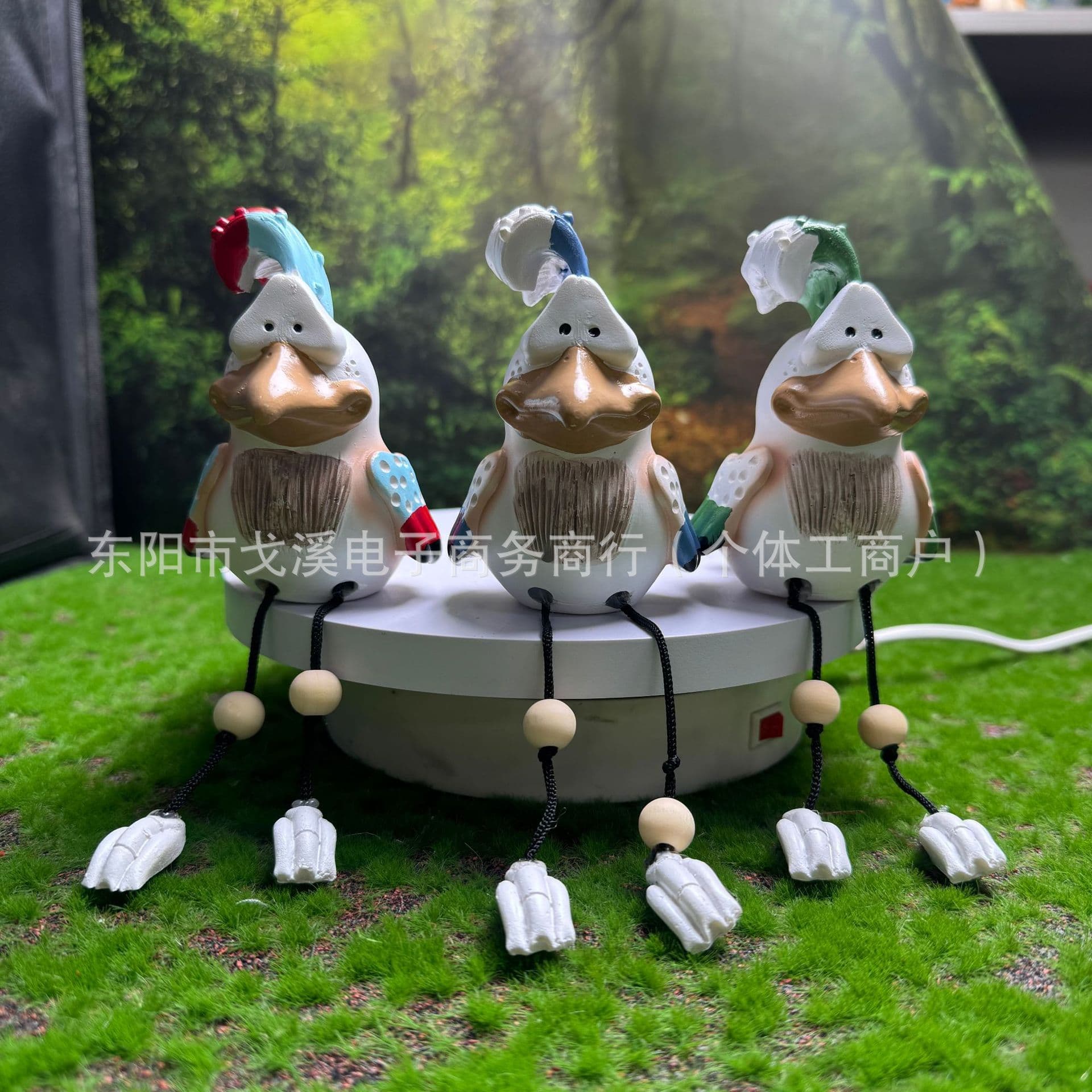Cross-border courtyard desktop resin chicken resin decorative ornaments design spoof chicken home set crafts