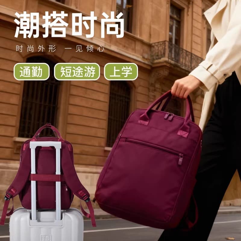 Cross-border Carry-on Bag for Women, Check-in Free Backpack, Lightweight Commuter Durable Waterproof Business Laptop Backpack for Men
