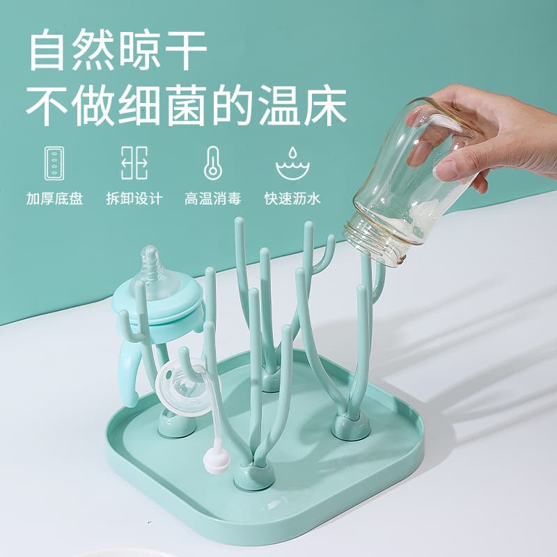 Baby Bottle Drying Rack, Hanging Detachable Drip Rack for Bottles and Nipples