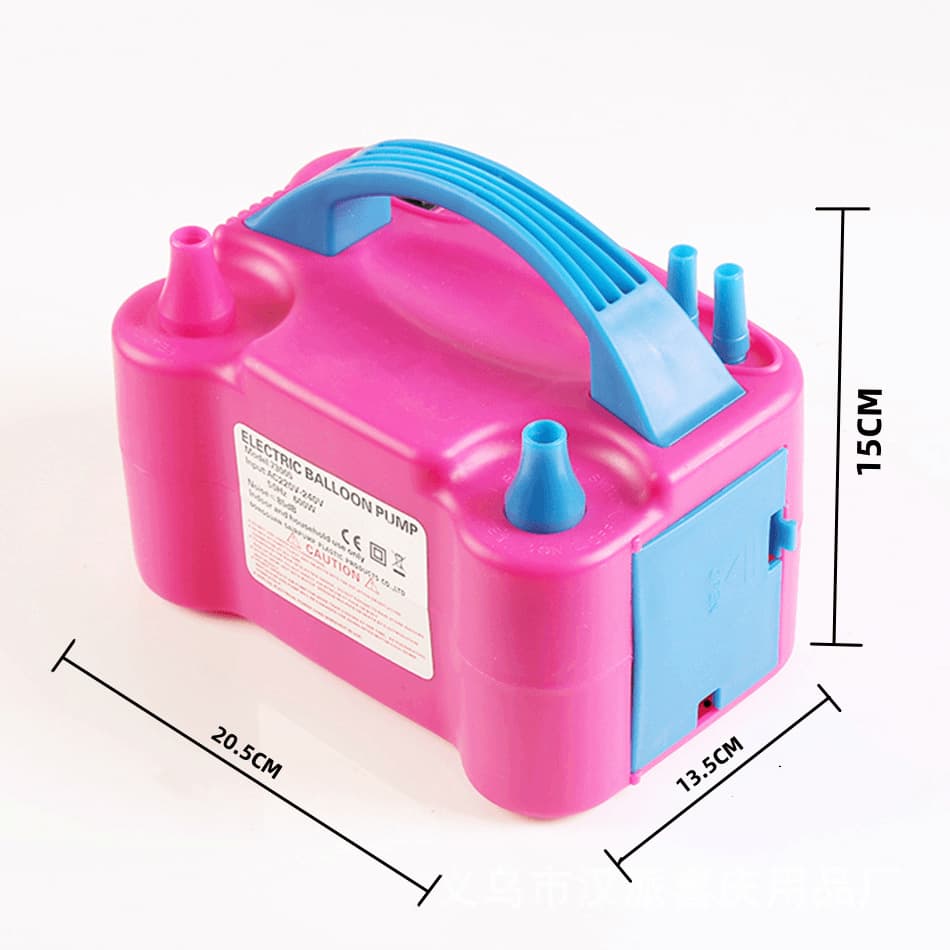 73005 Electric Balloon Inflator Dual Hole Automatic Balloon Pump Electric Balloon Air Pump Inflator