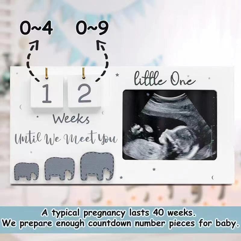 Wooden Baby Milestone Photo Frame Bedroom Decor Baby Growth Commemorative Photo Frame Newborn Memorial