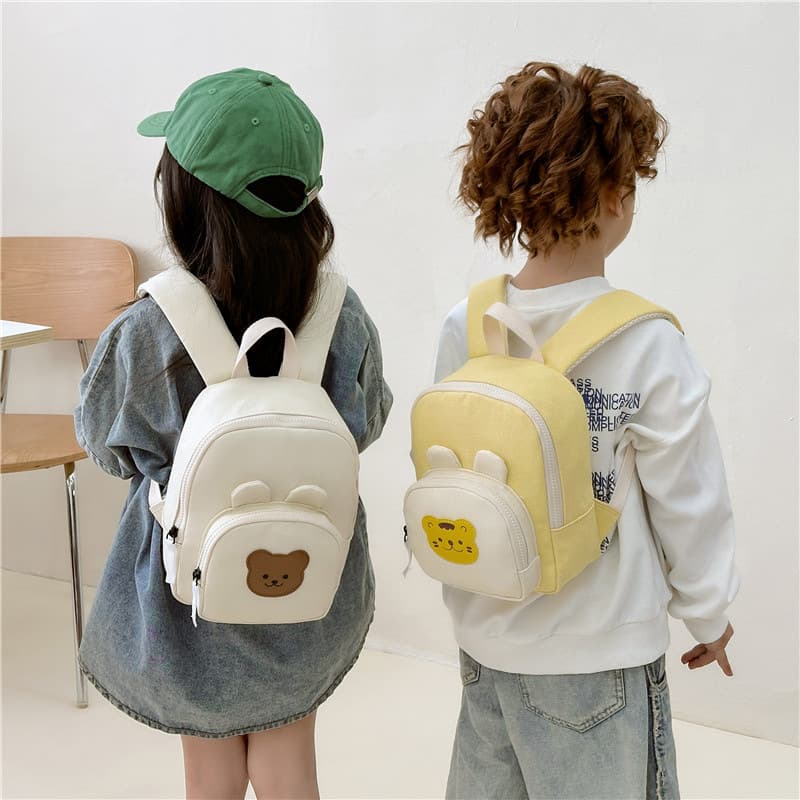 New Korean-style Children's Bag, Spine-protecting, Wear-resistant Casual Small Backpack, Cute Cartoon Kindergarten Baby Backpack