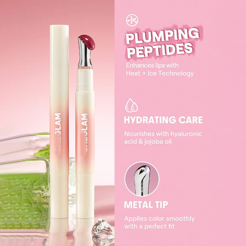 Cross-border SHEGLAM Lip Glaze Water Light Lipstick Lip Glaze Moisturizing Nourishing Lip Balm Lip Gloss Lipstick Mirror Lip Honey Lip Glaze