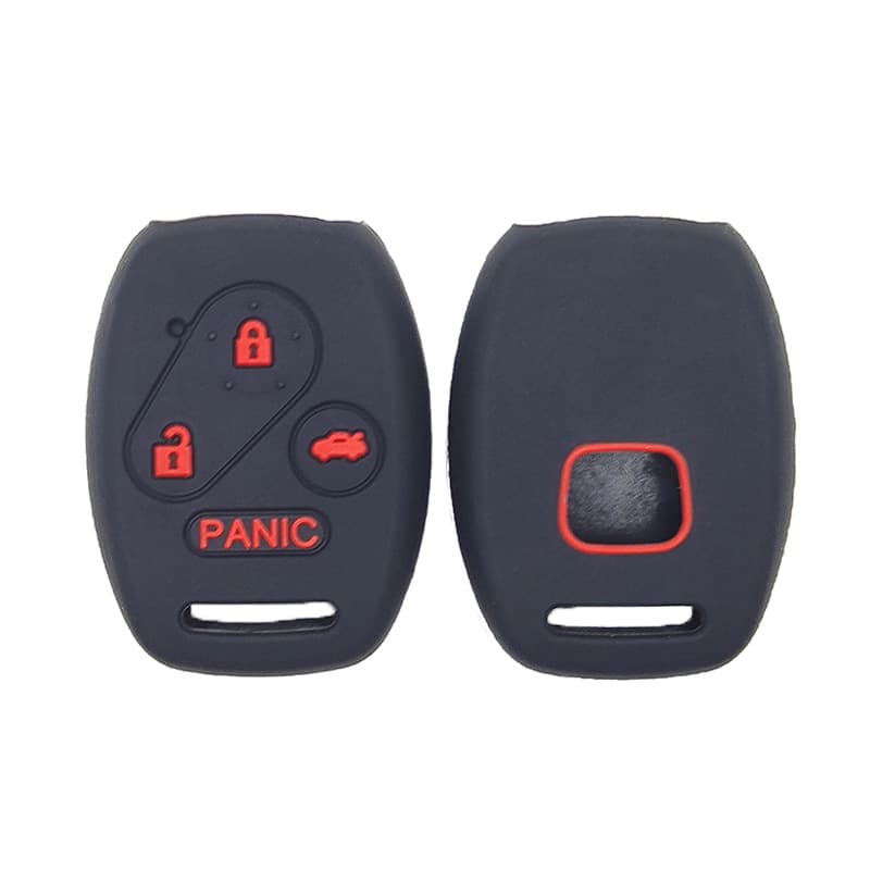 Silicone Car Key Case for Honda Flip Key 4-Button Compatible with 7th/8th Gen Accord, Fit, CRV, Civic