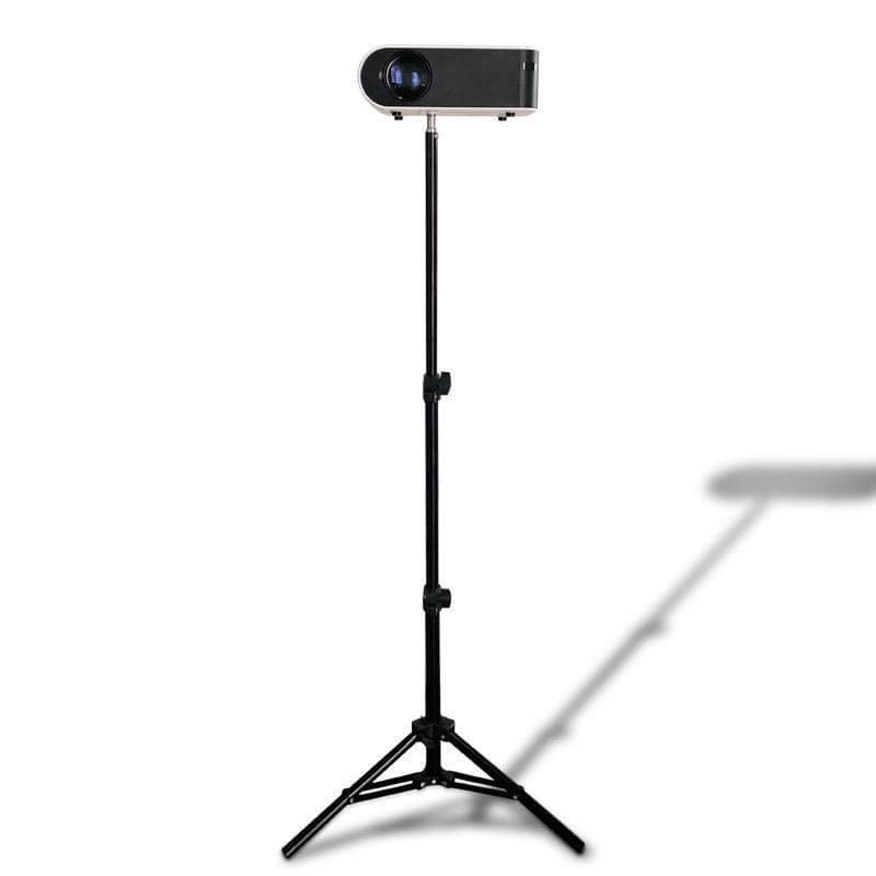 Multifunctional Triangular Floor Standing Projector Stand with Mobile Phone Live Streaming Support, 1.2m Telescopic Triangular Stand