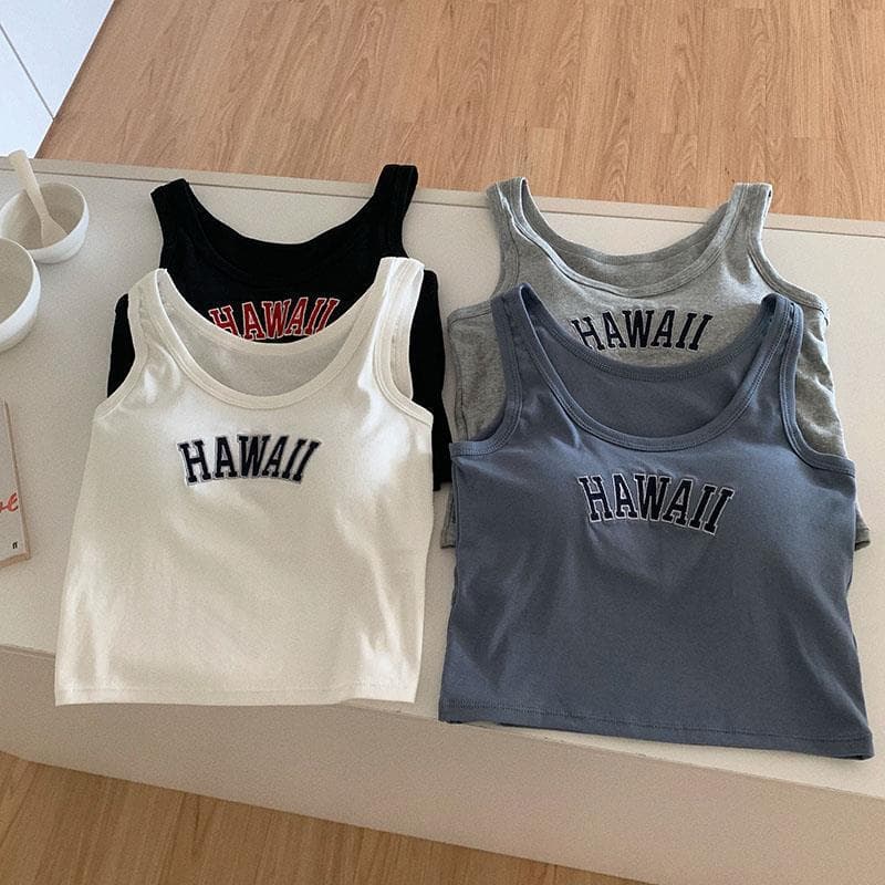 Sports Letter Vest Inner Wear Outer Wear Sexy Camisole Backless Women's Tube Top Integrated Sleeveless Top