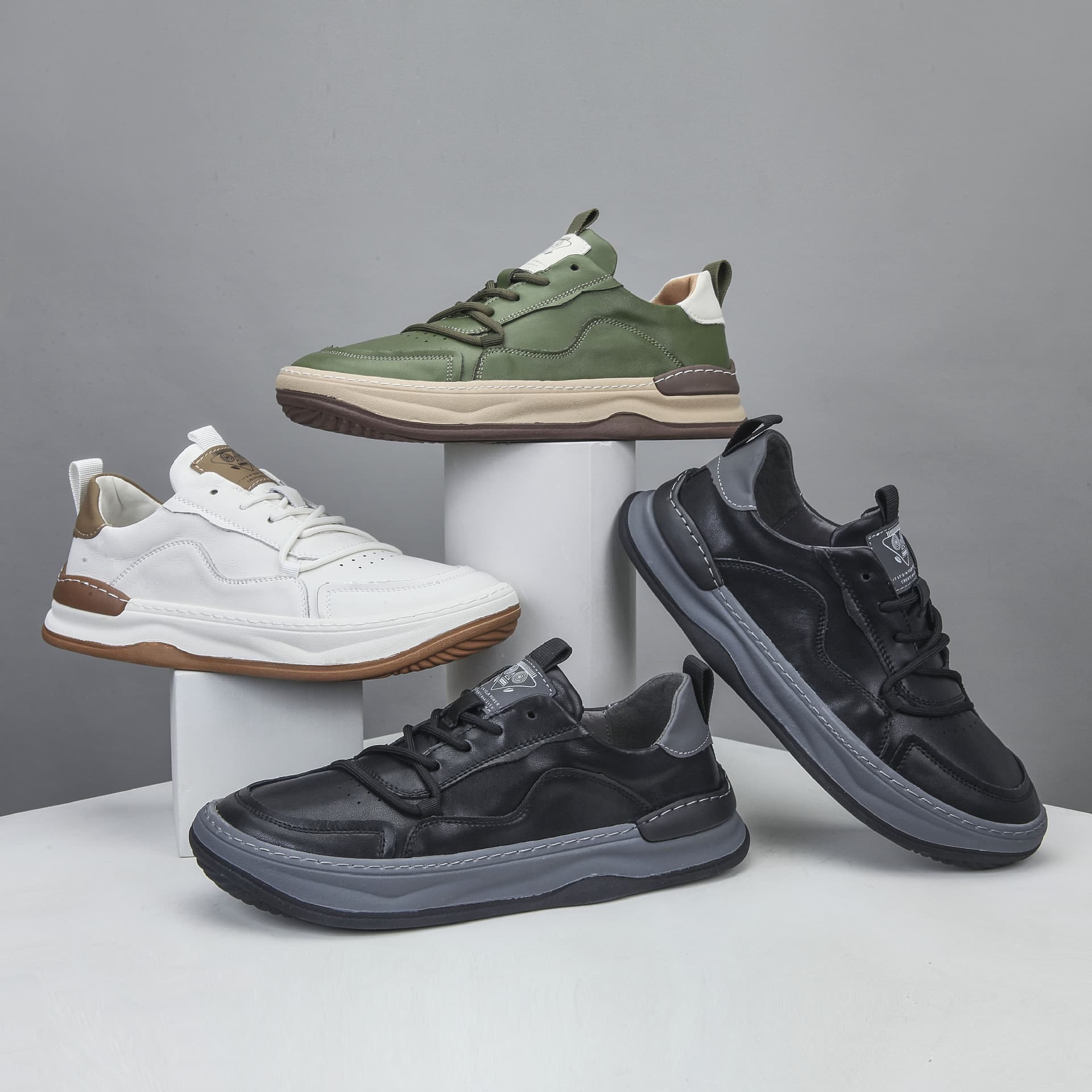 Lace-Up Versatile Men's Mango Shoes, Comfortable Casual Shoes with Soft Soles and Soft Surface, Men's Shoes 2303, British Style Trendy New Model