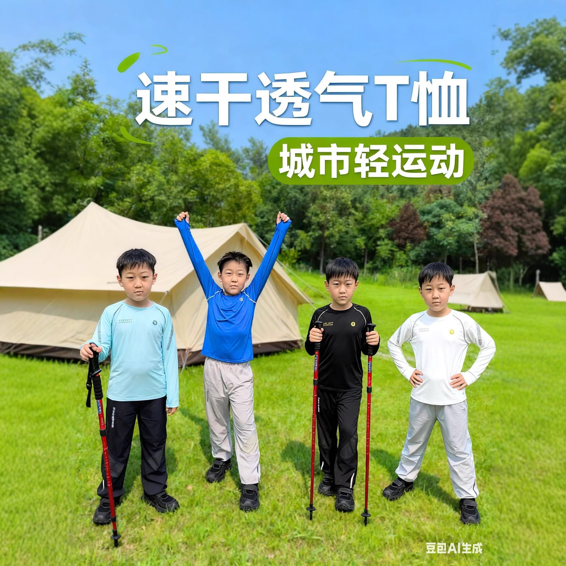 Children's hiking sweatshirt, a must-have for National Day travel, team building, boys' and girls' outdoor quick-drying clothing.