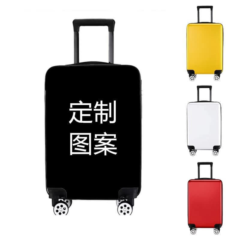 20-inch luggage suitcase with custom printed logo vertical version suitcase corporate gift password box female boarding case universal wheel