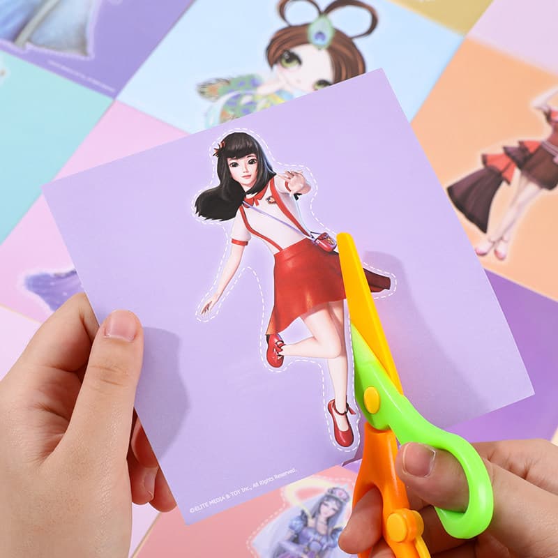 Ye Luoli paper-cut children's handmade kindergarten baby 3-year-old educational fun toys diy cardboard making material package