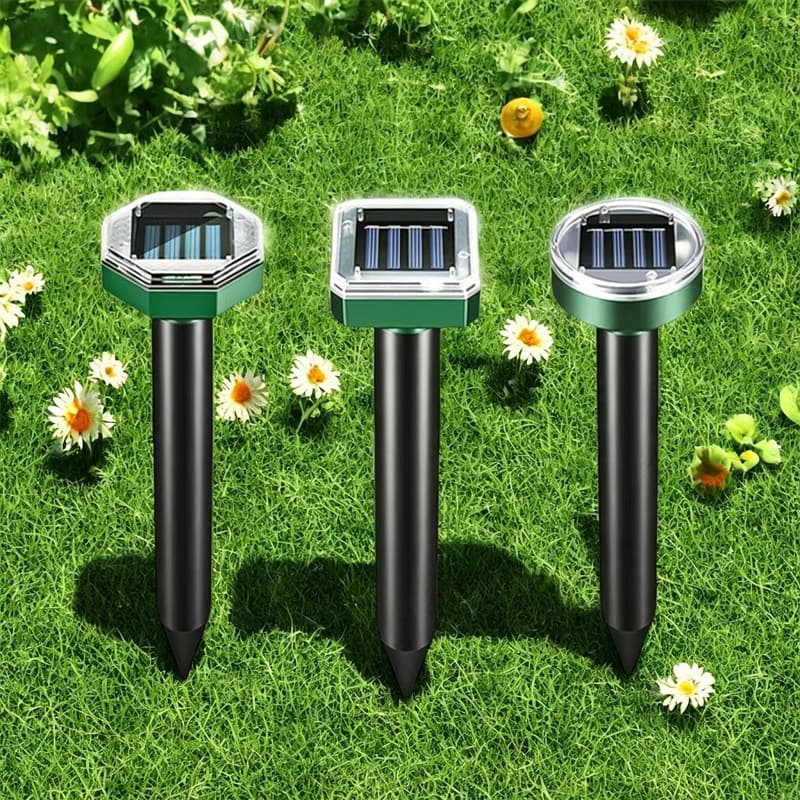 Cross-border Solar Rodent Repeller, Ultrasonic Electronic Bird Repeller, Outdoor Snake Repeller, Garden Pest and Cat Repeller