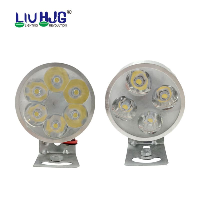 Factory 4-LED Scooter Tricycle Motorcycle Electric Vehicle External LED 6-Bead Car Light White Super Bright Front Headlight