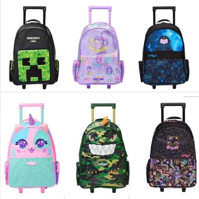 Australia Smiggle Collaboration! Minecraft Backpack for Elementary and Middle School Students, Cartoon Design