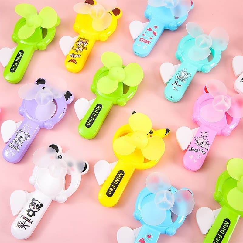 Summer cool creative cartoon hand-pressed fan mini portable children's small fan push-type hand-held manual fan