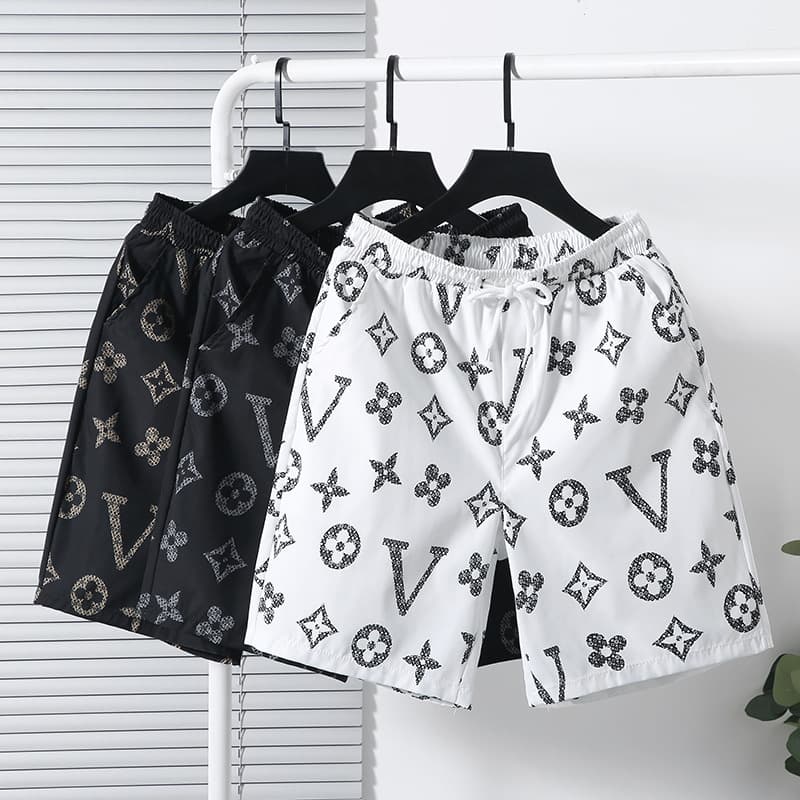 Men's summer casual shorts, Korean style, quick-drying, five-point pants, ice silk, versatile, loose fit, suitable for outdoor wear, beach pants