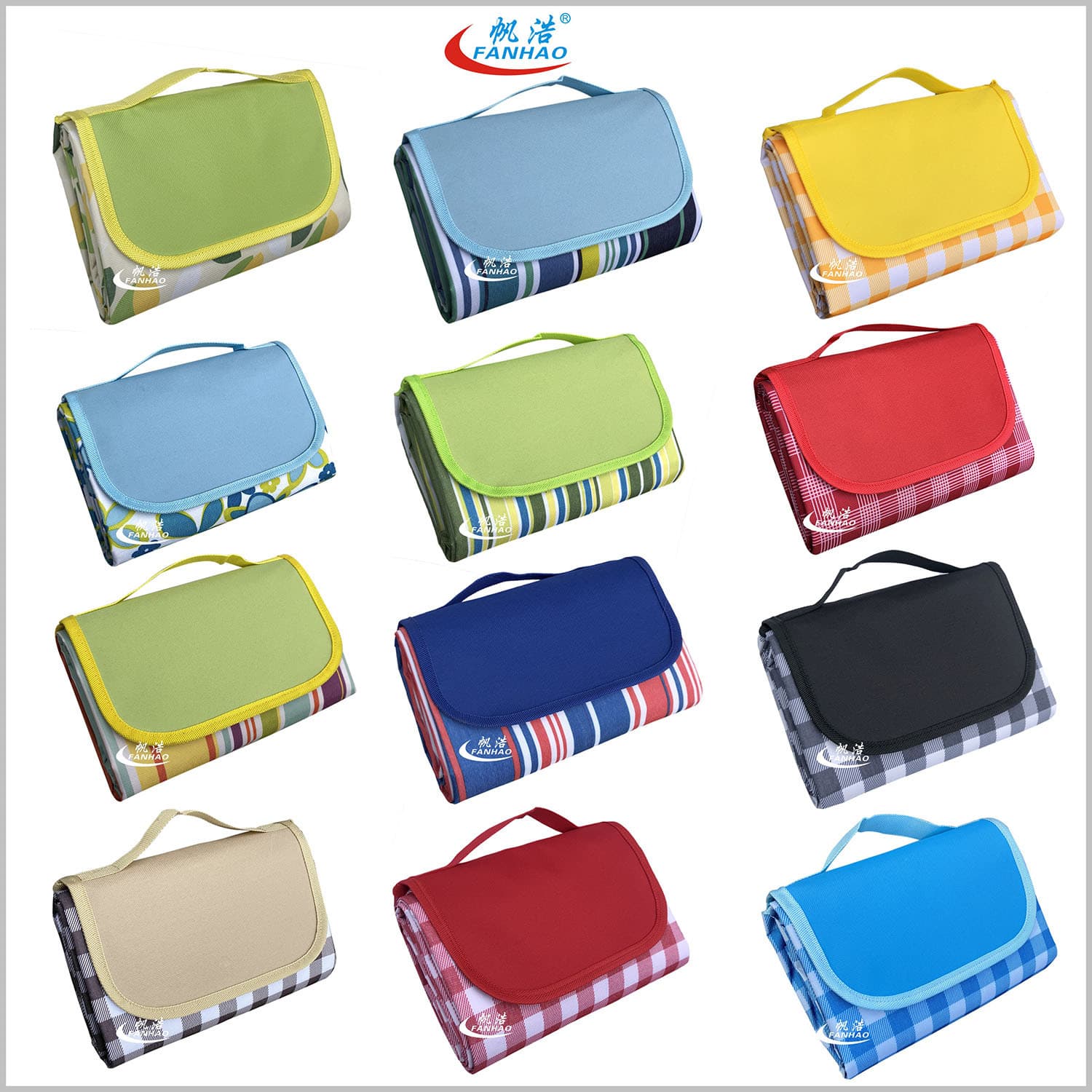600D Oxford cloth outdoor picnic mat, printed with logo, factory direct supply of picnic mats.